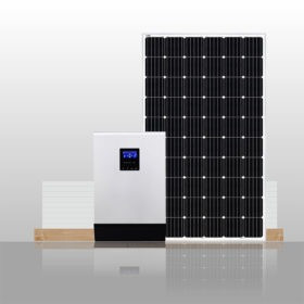 Outre du système solaire de ménage photovoltaïque de grille avec la batterie au plomb