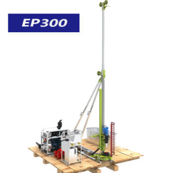 300 m de profondeur Portable Core Drill Rig Conception légère et moteur Kubota