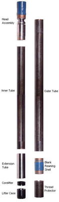 Un bon prix. T2 - 76 86 101 pièces de perceuse de noyau de câble, double Assemblée de baril de noyau de tube 3m - 1.5m en ligne