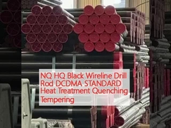 NQ HQ Black Wireline Drill Rod DCDMA STANDARD Traitement thermique éteindre tempérant