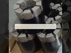 Buttes de diamants à profil semi-arrondis pour l'extraction du noyau de roche moyenne à dure