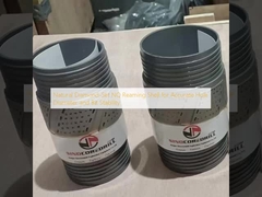 Coquille à recouvrement NQ naturelle à diamants pour un diamètre de trou précis et une stabilité de la tranche